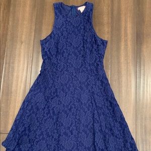 Like new Navy lace girls skater dress